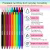 imageLoddie Doddie Retractable Gel Pens with Satin Barrel  Fine Point  18 Bright Color Pens for Bullet Style Journals Notebooks Planners Calendars Notes ampamp Drawing Use at Home Office School CraftsVibrant