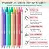 imageLoddie Doddie Retractable Gel Pens with Satin Barrel  Fine Point  18 Bright Color Pens for Bullet Style Journals Notebooks Planners Calendars Notes ampamp Drawing Use at Home Office School CraftsPastel