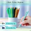 imageLoddie Doddie Retractable Gel Pens with Satin Barrel  Fine Point  18 Bright Color Pens for Bullet Style Journals Notebooks Planners Calendars Notes ampamp Drawing Use at Home Office School CraftsCoastal