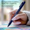 imageLoddie Doddie Retractable Gel Pens with Satin Barrel  Fine Point  18 Bright Color Pens for Bullet Style Journals Notebooks Planners Calendars Notes ampamp Drawing Use at Home Office School CraftsCoastal