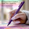 imageLoddie Doddie Retractable Gel Pens with Satin Barrel  Fine Point  18 Bright Color Pens for Bullet Style Journals Notebooks Planners Calendars Notes ampamp Drawing Use at Home Office School CraftsVibrant
