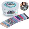 imageLoddie Doddie Sidewalk Chalk for Kids  50 Count 12 Multicolor Jumbo Sticks  NonToxic ampamp Washable Bulk Chalk Pack in Reusable Bucket  Easy Grip for Vibrant Outdoor Kids ActivitiesMulti