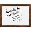imageLoddie Doddie 24quot x 36quot Magnetic Dry Erase Board for Wall Mounting with Builtin Marker Tray and Modern White Frame  Whiteboard  Magnetic Boards for WallsRustic Frame