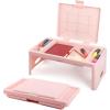 imageLoddie Doddie Foldable Lap Desk with Storage Pocket  Blush Portable Lap TableTray for Laptops Crafts Travel Breakfast in Bed Gaming Kids ampamp Teens  Floor Desk for KidsBlush