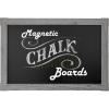 imageLoddie Doddie Magnetic Chalkboard  46quot x 345quot with Rustic Frame  EasytoErase Large Magnetic Board for Kitchen ampamp Wall Decor  Hanging Black ChalkboardGray Rustic Frame