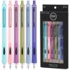 imageLoddie Doddie Retractable Gel Pens for Journaling  05mm Fine Tip 6Pack Colored Barrels ampamp Black Ink  Silent Click ampamp Smooth Writing Pens  QuickDry Ink ampamp Ergonomic Grip