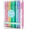 imageLoddie Doddie Retractable Gel Pens with Satin Barrel  Fine Point  18 Bright Color Pens for Bullet Style Journals Notebooks Planners Calendars Notes ampamp Drawing Use at Home Office School CraftsPastel