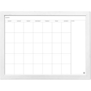 imageLoddie Doddie  Magnetic Calendar Board Dry Erase Board for Wall Wall Mount White Board Calendar Home or Office Decor for toDo Lists White Wood Frame 30 inches x 40 inches