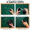 imageLoddie Doddie Chalkboard Cleaner Spray ampamp Magnetic Eraser AllinOne Kit  Removes Liquid Chalk Marker ampamp Ink from Chalk Board Whiteboard Dry Erase Marker Board  Dry Erase Cleaner  Chalkboard EraserBlack