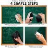 imageLoddie Doddie Chalkboard Cleaner Spray ampamp Magnetic Eraser AllinOne Kit  Removes Liquid Chalk Marker ampamp Ink from Chalk Board Whiteboard Dry Erase Marker Board  Dry Erase Cleaner  Chalkboard EraserWhite